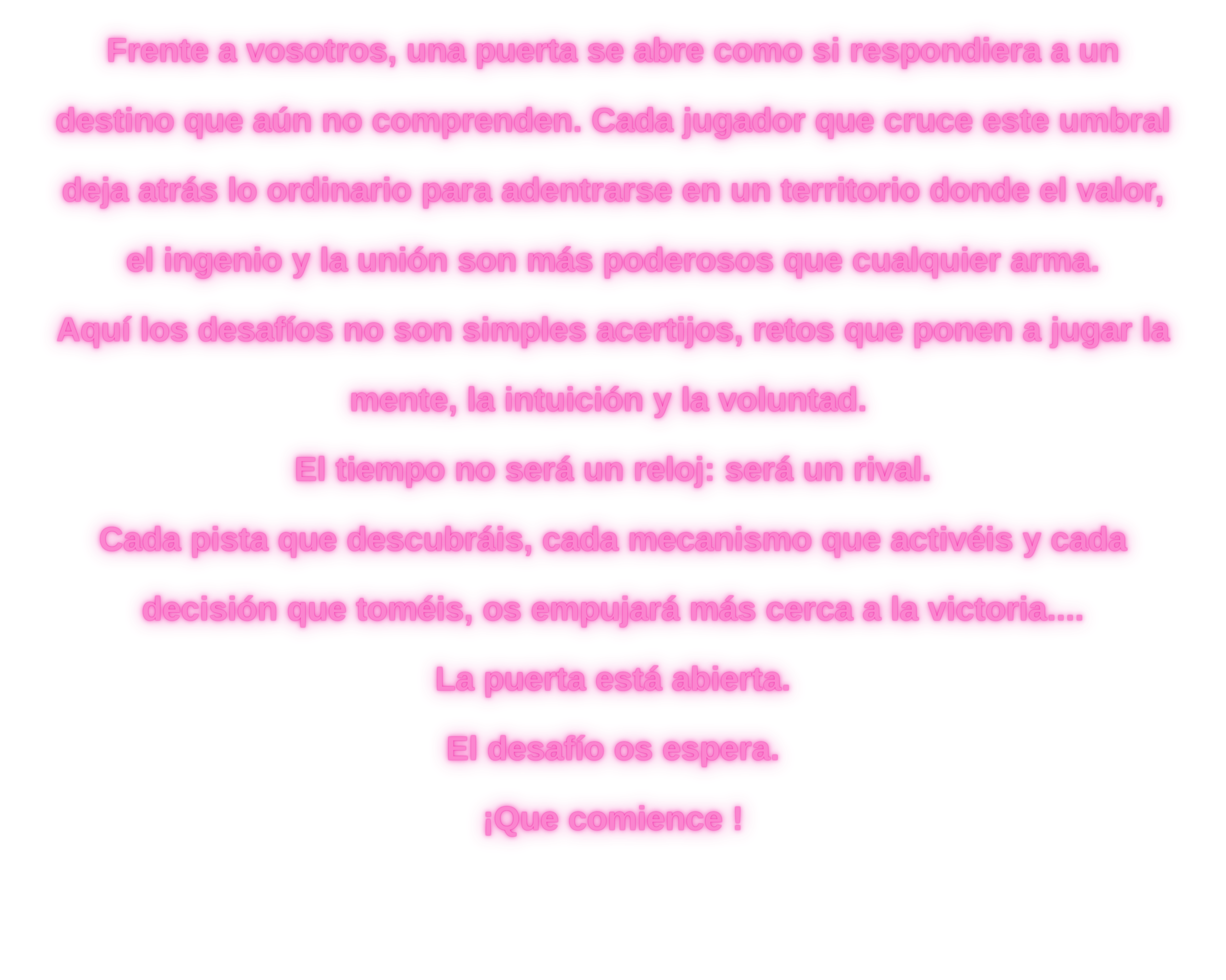 texto para poner encima de la puerta